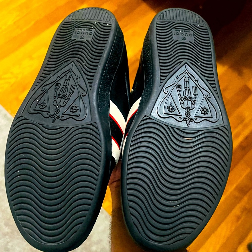 Ace Gucci Stripe Black Sneaker - Picture 5 of 7